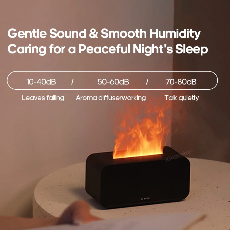 Flame Diffuser Humidifier (LED Flame Effect)